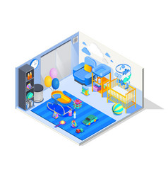 Baby Room Isometric Composition