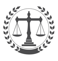 Law Balance And Attorney Monogram Logo Design