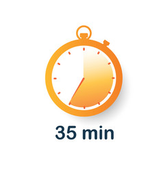 35 Minutes Clock Icon