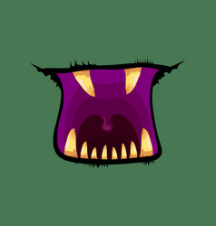 Cartoon Funny Zombie Monster Open Mouth