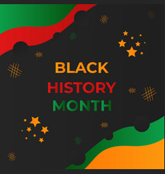 Flat Black History Month Social Media Post