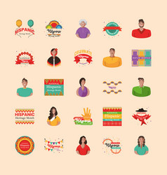 National Hispanic Heritage Month Symbols Set