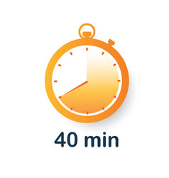 40 Minutes Clock Icon