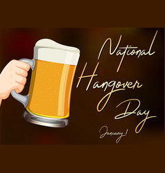 National Hangover Day Banner Design