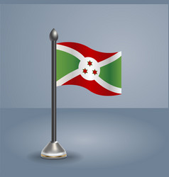 State Table Flag Of Burundi