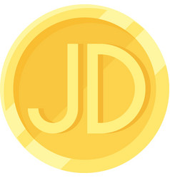 Jordanian Dinar Coin Icon Currency Jordan