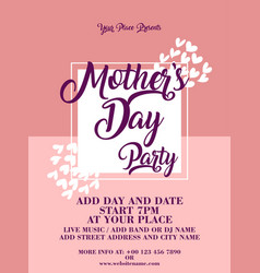 Mothers Day Celebration Flyer Poster Design