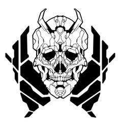 Skull Cyber Gothic Head