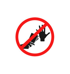 Stop Corruption Sign Design Isolated