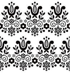 Rural Polish Traditional Seamless Pattern