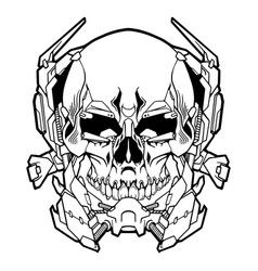 Skull Cyber Zombie Head