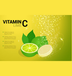 Vitamin C Lime Soluble Pills With Lime Flavour