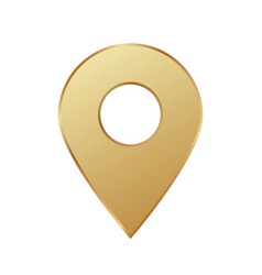 Golden Map Pin Gold Pointer