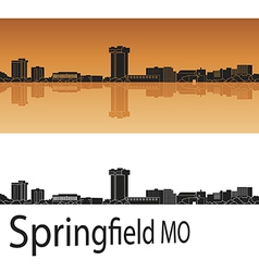 Springfield Skyline In Orange