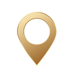 Golden Map Pin Gold Pointer