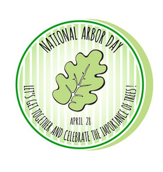 Arbor Day Icon Oak Leaf