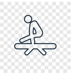 Gymnastic Concept Linear Icon Isolated