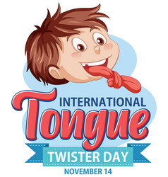 International Tongue Twister Day Banner Design