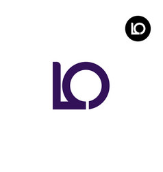 Letter Lo Monogram Logo Design Unique