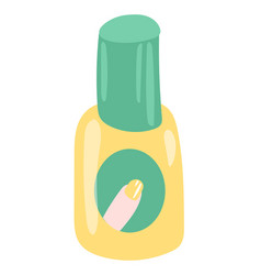 Nail Polish In Flat Design Cosmetic Product