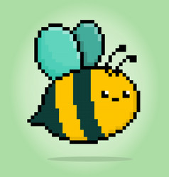 Pixel 8 Bit Bee Animal Game Assets