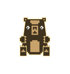 Pixel Art Toy Bear