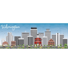 Wilmington Skyline With Gray Buildings