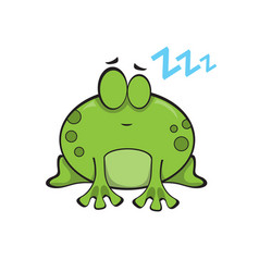 Cute Frog Sleeping