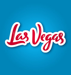 Las Vegas - Hand Drawn Lettering Phrase Sticker