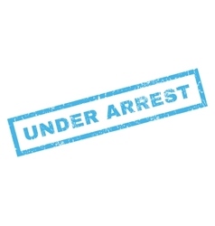 Under Arrest Rubber Stamp