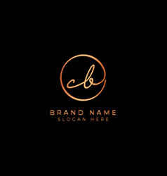 C B Cb Initial Letter Handwritten Signature Logo