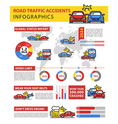 Road Traffic Accident Infographics Car Crash Info