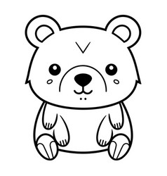 Cute Little Bear Animal Cartoon Graphic Design In