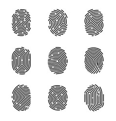 Thumb Finger Prints Access Icons Forefinger