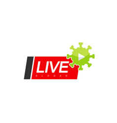 Corona Virus News Live Updates Logo Design