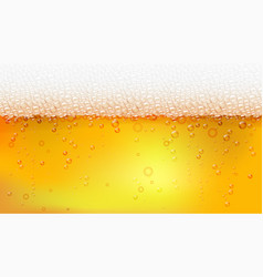 Light Amber Beer Foam And Bubbles Background