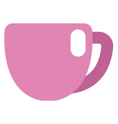 Pink Kitchen Mug On A White Background