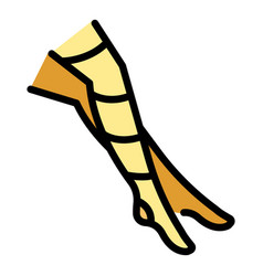 Stockings Heels Icon Flat