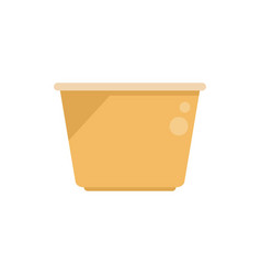 Eco Box Icon Flat Paper Food