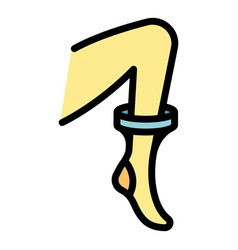 Erotic Stockings Icon Flat