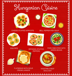 Hungarian Food Restaurant Dishes Menu Design