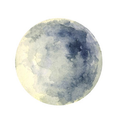 Full Moon Watercolor