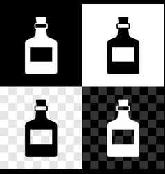 Set Alcohol Drink Rum Bottle Icon Isolated