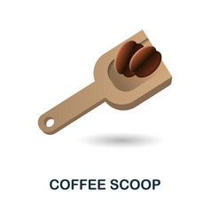 Coffee Scoop Icon 3d From Collection