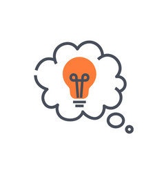 Lightbulb In Cloud Icon