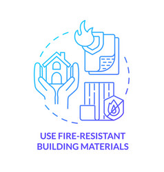 Use Fire-resistant Building Materials Blue