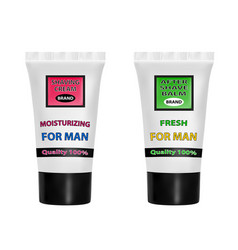 A Set Of Shaving Cream And After Shave Balm