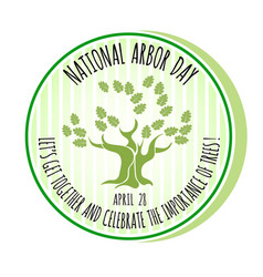 Arbor Day Icon Oak Tree