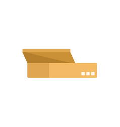 Pizza Box Icon Flat Food Package