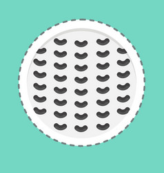 Sticker Line Cut Golf Ball Related To Sports